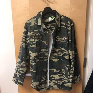 Camo print jacket